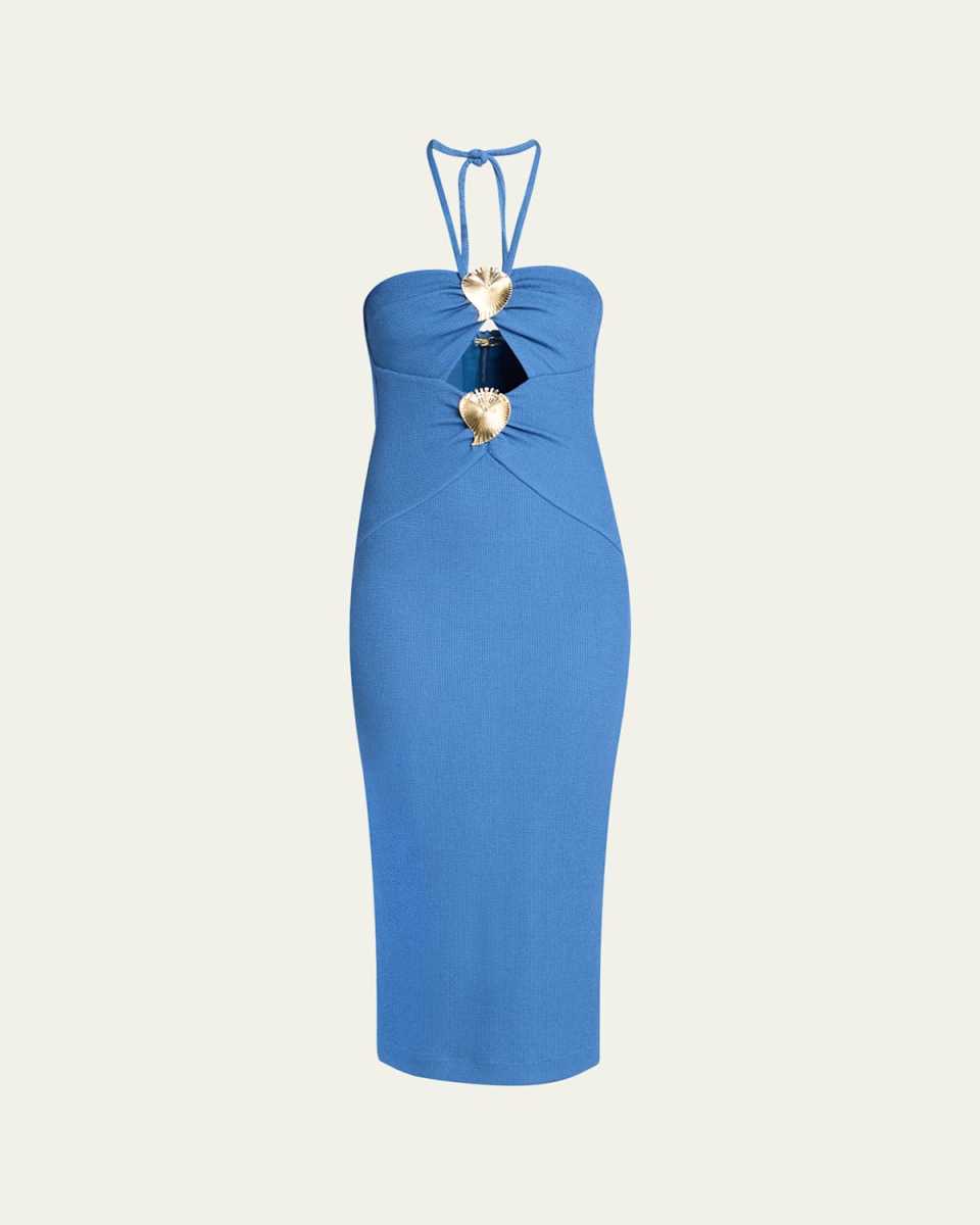 Merian Knit Halter Midi Dress